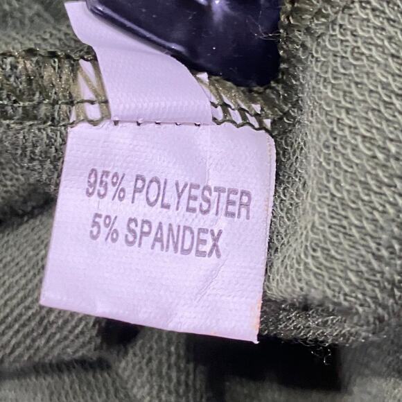 Distressed Military Green Tunic Top Dress with Pockets Large - Picture 6 of 12